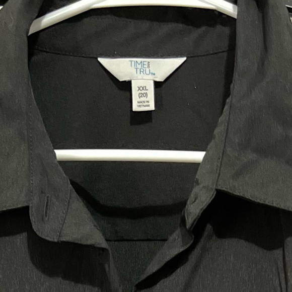 Time in true black XXL button down shirt - Picture 2 of 2